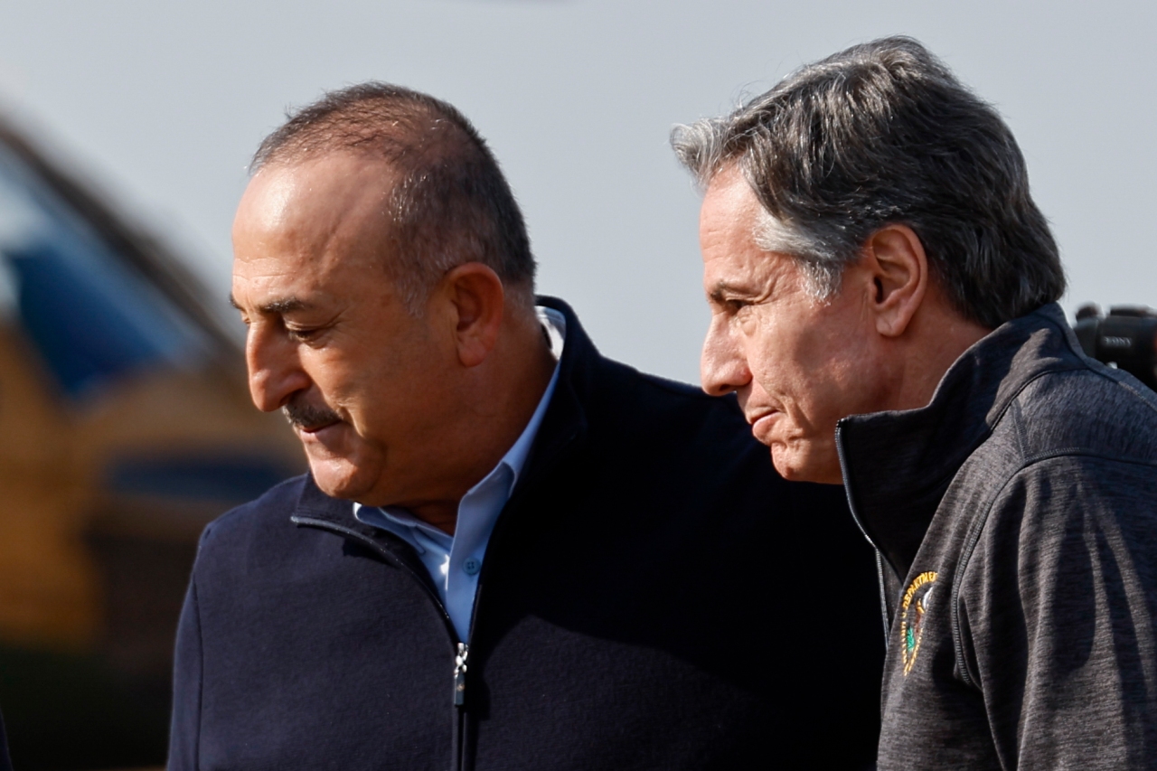 Blinken llega para un recorrido por la zona del terremoto de Turquía